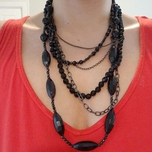 Ny & co black necklaces